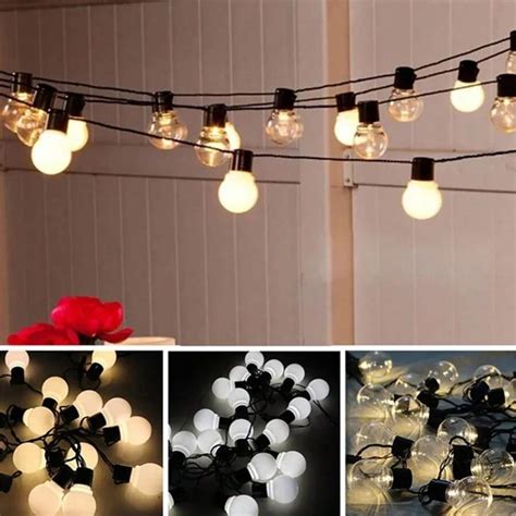 LED Globe String Lights, Outdoor String Lights, Outdoor Hanging Patio ...