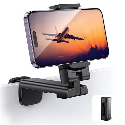 Lamicall Airplane Travel Phone Mount - 1.57" Wider Base Clamp ...