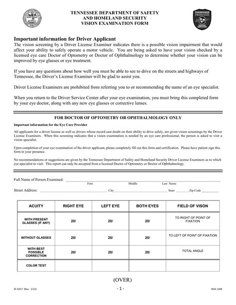 Tennessee Drivers License Form ≡ Fill Out Printable PDF Forms Online