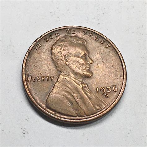 1936-S Lincoln Head Wheat Cent | Property Room