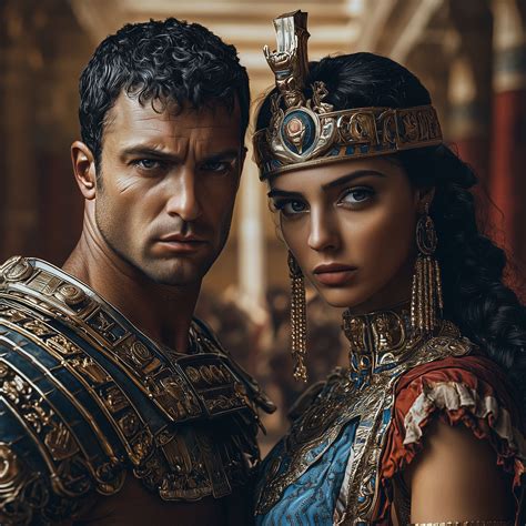 Julius Caesar and Cleopatra - AI Generated Artwork - NightCafe Creator
