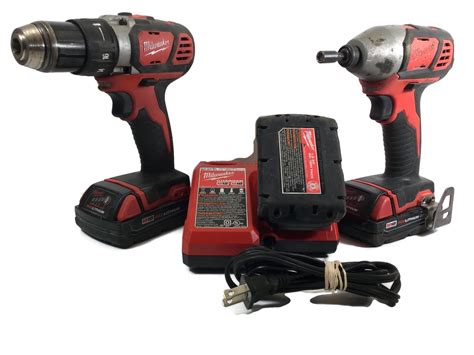 Milwaukee 2656-20 Impact Driver and Drill Kit with 3 Batteries and ...