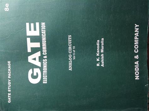 Gate Electronics and Communication Analog Circuit by R.K. Kanodia ...