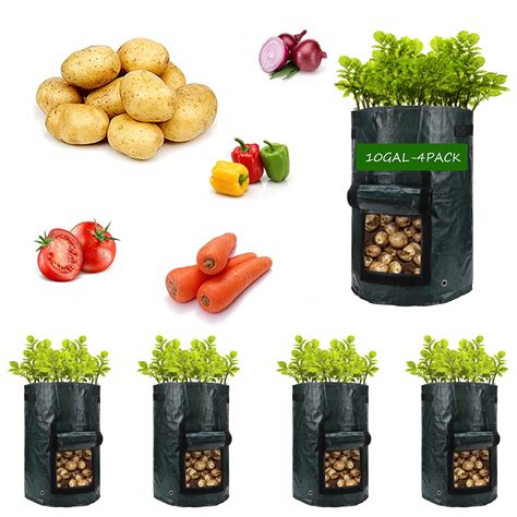 Buy YQLOGY Potato-Grow-Bags, Garden Vegetable er with Handles&Access ...