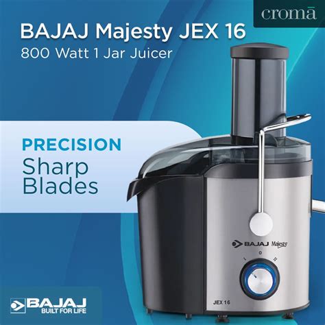 Buy Bajaj Majesty JEX 16 800 Watt 1 Jar Juicer (Elegant Backlit LED ...