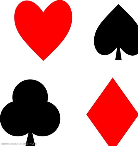 扑克牌4个花色图片图片-图行天下素材网