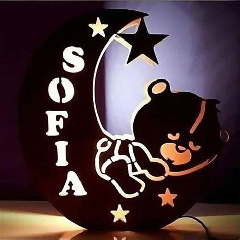 Customized Panda Name Board With Lights Multicolor Led And Remote ...