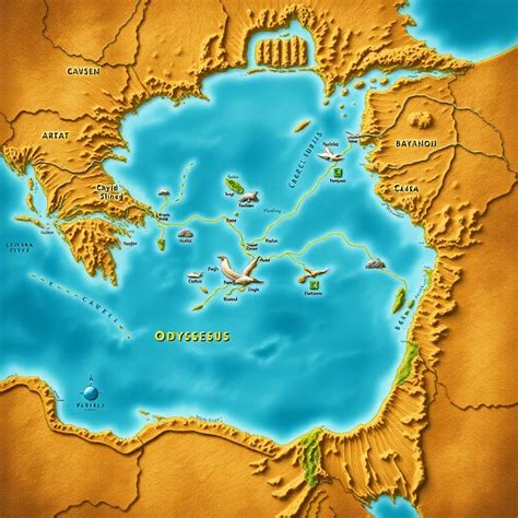 The Geography of Odysseus's Journey: Mapping the Odyssey - Greek Mythology