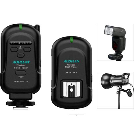AODELAN Wireless Flash Trigger Transmitter and Receiver 2.4 GHz ...