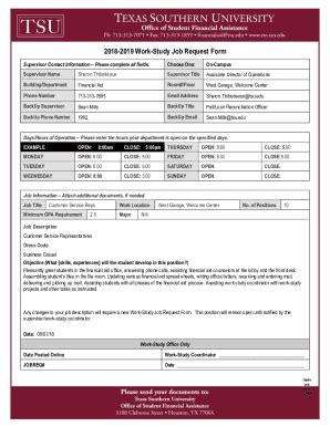 Fillable Online Student Forms and Information - Student Employment Home ...
