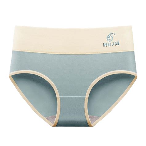 Women's Panties Large Size Mid-Rise Panties Fashion Sexy Panties Underwear for Women Sky Blue ...