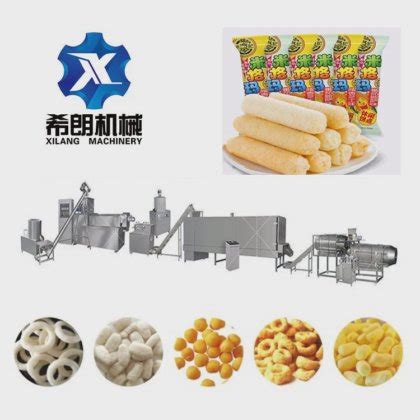 2023 Extrusion machine Corn Chips Curls Stick Fried Bar Snack Coco Pop ...