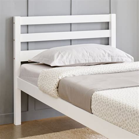 Buy Helios Taylor Sarsar Solid Wood Single Bed - White from Helios by ...