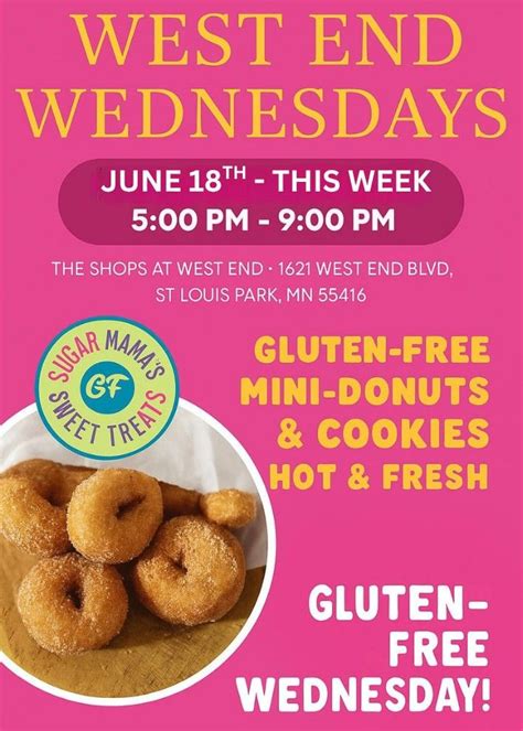 GF WEST END WEDNESDAY IN ST. LOUIS PARK! GF MINI-DONUTS & GF COOKIES ...