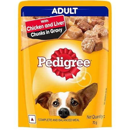 Buy Pedigree Adult Wet Dog Food, Chicken & Liver Chunks in Gravy Pouch ...