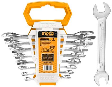 INGCO HKSPA2088 Double Open End Spanner Set of 8 Pcs – Indian Hobby Center