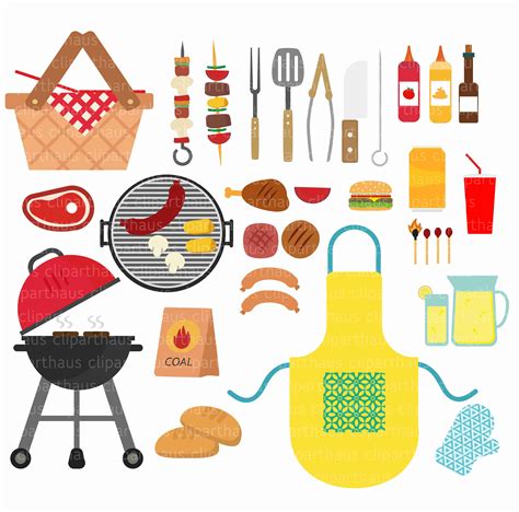 Clipart Barbeque, Barbeque Clipart, Barbeque Svg, BBQ Clipart, Bbq Clip ...