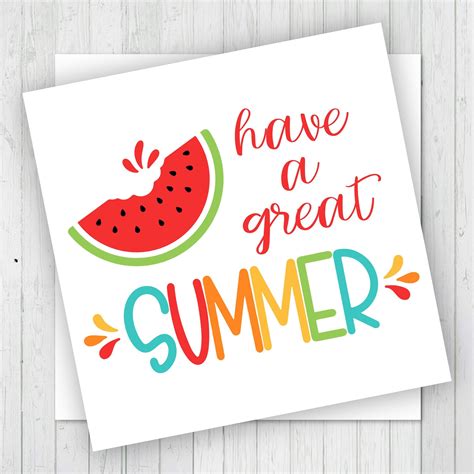 Have A Great Summer Tags Printable - Printable Templates