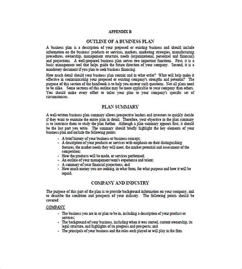 Business Plan Outline Template 的图像结果