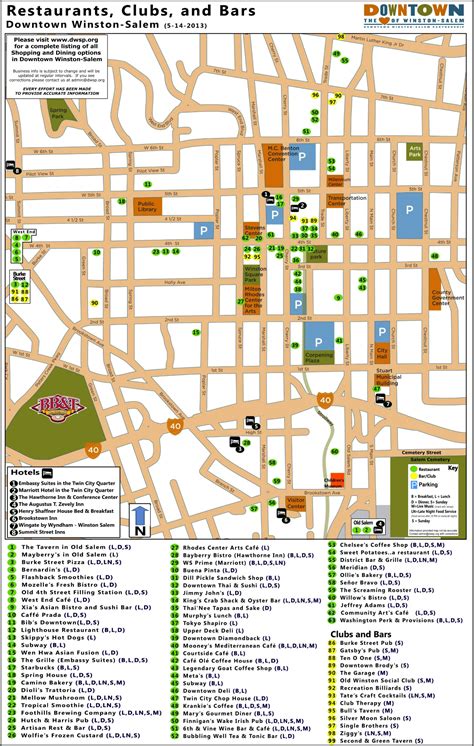 Map Of Downtown Winston Salem