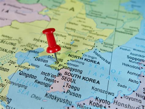 north korea map world