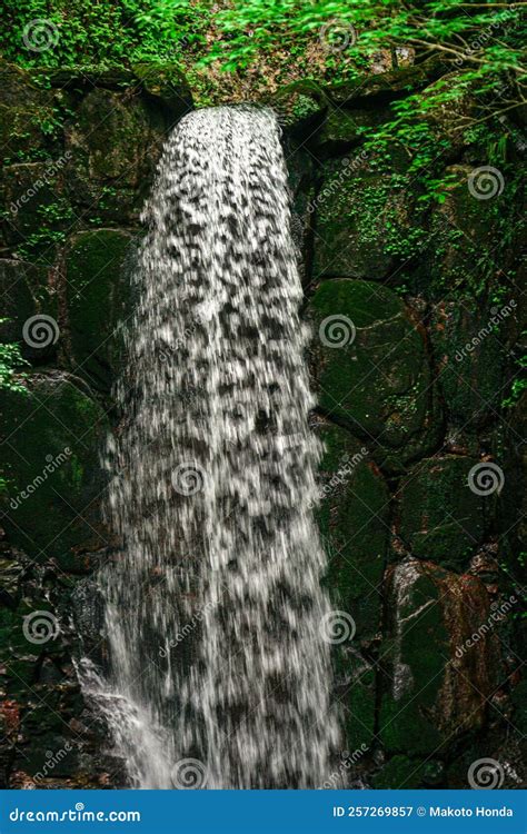 Koga Falls (Kobe City, Arima Onsen) Stock Image - Image of waterfall ...