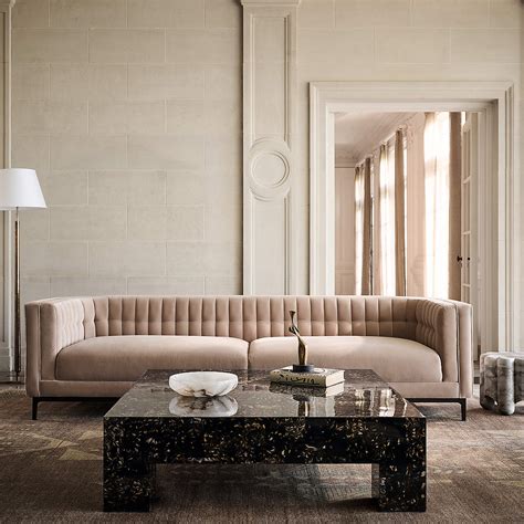 Scatola 48" Square Brown Tiled Resin Coffee Table + Reviews | CB2 Canada