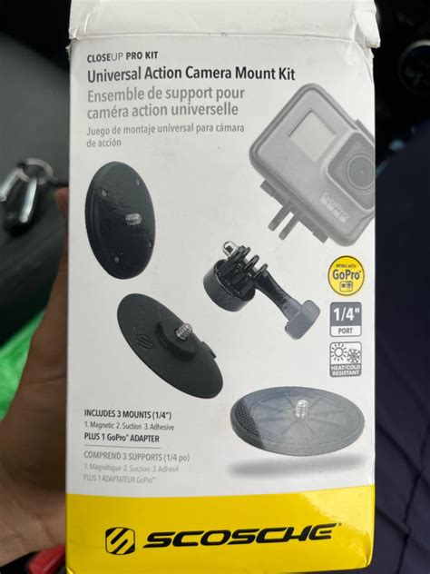 SCOSCHE AMK1 Closeup PROKIT Universal Action Camera Mount Kit with ...
