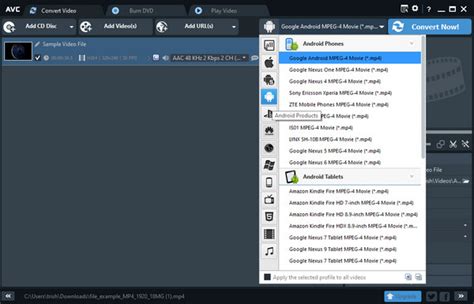Image result for Convert a File with AVC