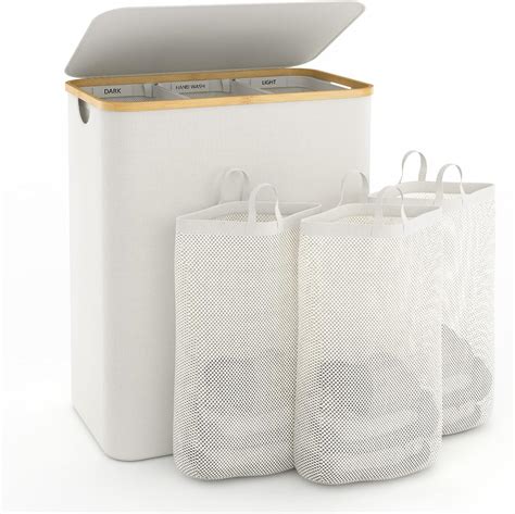 Hampers for Laundry Basket with Lid, 160L Extra Large Laundry Hamper 3 ...