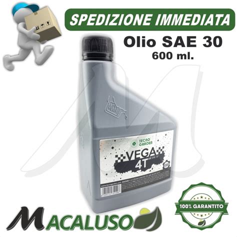 Olio motore Vega Sae 30 API SJ CF motore 4T rasaerba  