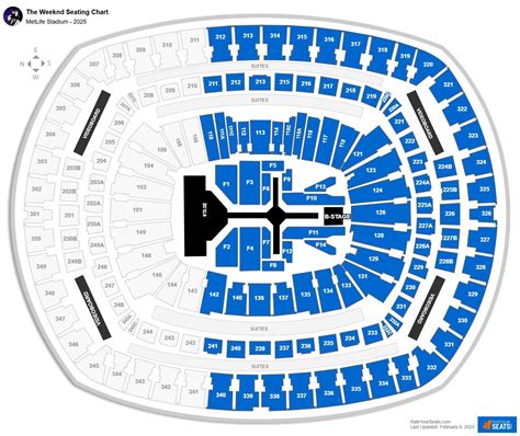MetLife Stadium Concert Seating Chart - RateYourSeats.com