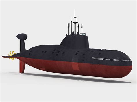 Akula 1 Class Submarine - 3D Model by FiniasK