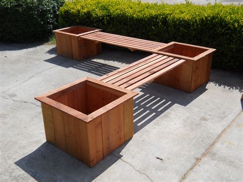 DIY Planter Box Bench Plans