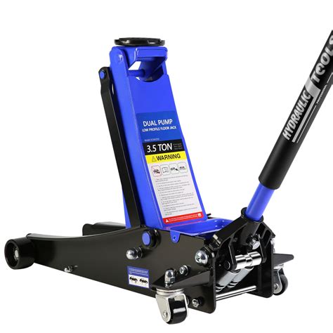 Floor Jack, 3.5 Ton Low Profile Floor Jack, Heavy-Duty Steel Racing ...