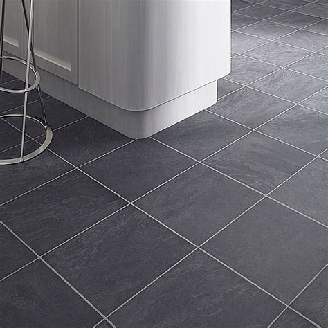 Black Slate Laminate Flooring Tile Effect – Flooring Ideas