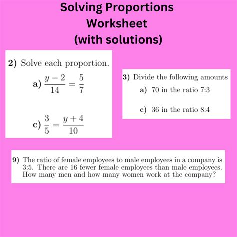 Image result for Solving Proportion Problems