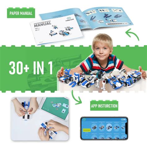 Makerzoid 30-in-1 DIY Fun Building Blocks Set - Educational STEM Toy ...