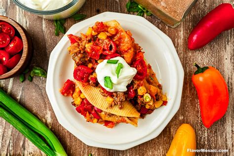 Taco Stuffed Shells Recipe - Flavor Mosaic