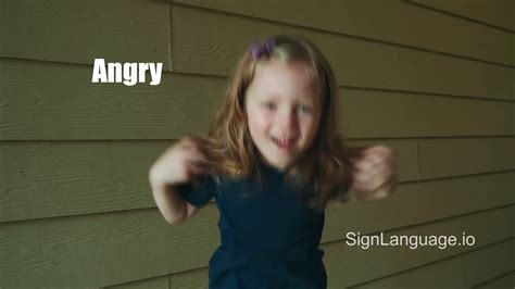 Image result for Sign Language Angry