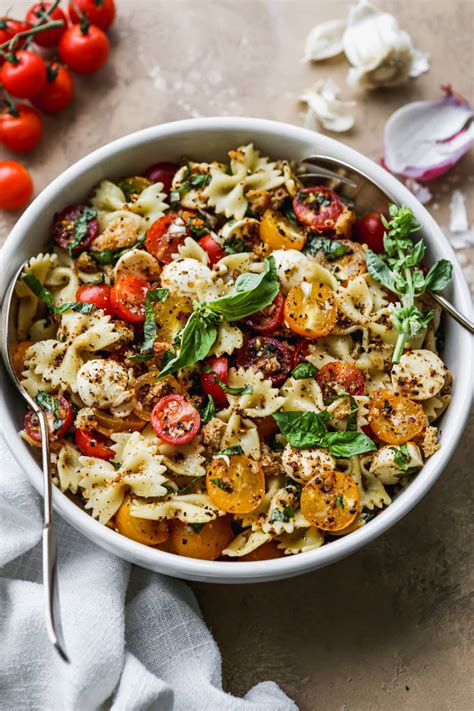 Delicious Bruschetta Pasta Salad | Walder Wellness, RD