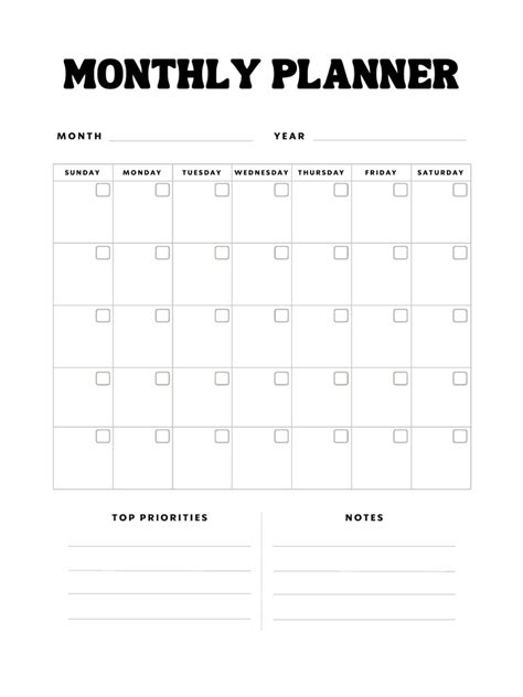 Simple Printable Daily Plan 的图像结果