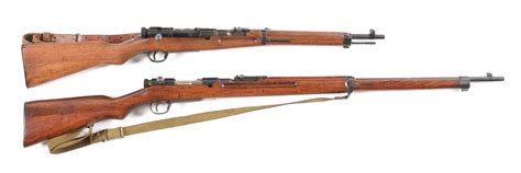 Lot Detail - (C) LOT OF TWO: ARISAKA TYPE 38 BOLT ACTION CARBINE & RIFLE