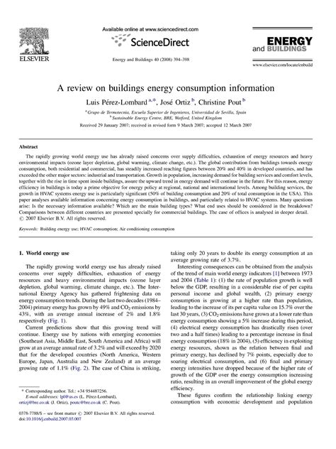 2008-A review on buildings energy consumption information - ). The ...