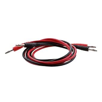 SAZ DEKOR 2 Pieces 1m 4mm Silicone Banana Plug to Stackable Banana Plug ...