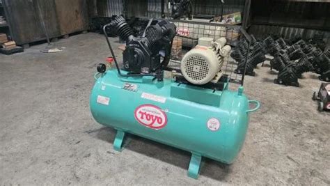 Two Stage Reciprocating Air Compressor - 1.5hp 170 litres Double Stage ...