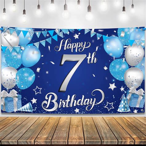 Amazon.com: KatchOn, XtraLarge Happy 7th Birthday Banner - 72x44 Inch ...