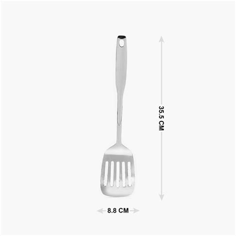 Buy Glister Solid Spatulas - Stainless Steel - Slotted Turner - 35.5 cm ...