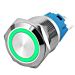 Probots Metal Push Button Switch Waterproof (22mm, 5V, Green, Ring ...