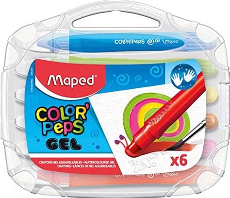 Maped Color'Peps Water Color Gel Crayons Set - Pack of 6 (Multicolor ...